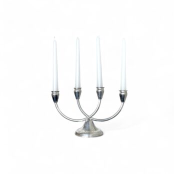 Vintage silver-plated 4-arm candle holder