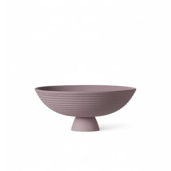 Ciotola grande 'Dais' in ceramica color lavanda, by Schneid Studio