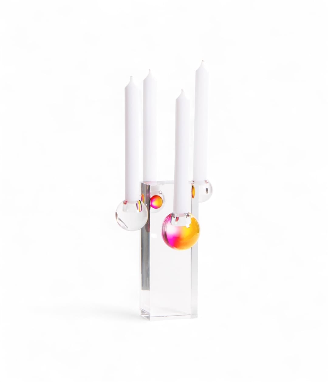 Candelabro in cristallo serie 'Drops', design Fundamental Berlin