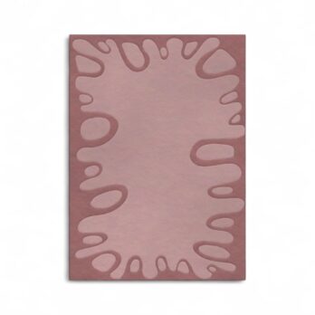 New Zealand wool 'Bluff' rug, Allybello design, pink