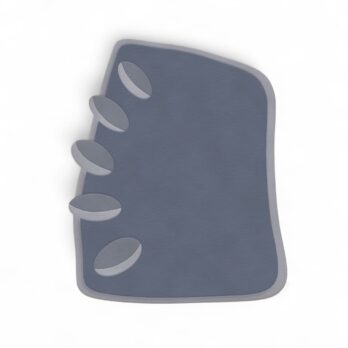 New Zealand wool 'Pebble' rug, Allybello design, light blue