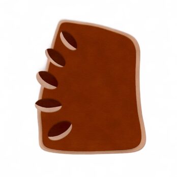 New Zealand wool 'Pebble' rug, Allybello design, rust-coloured