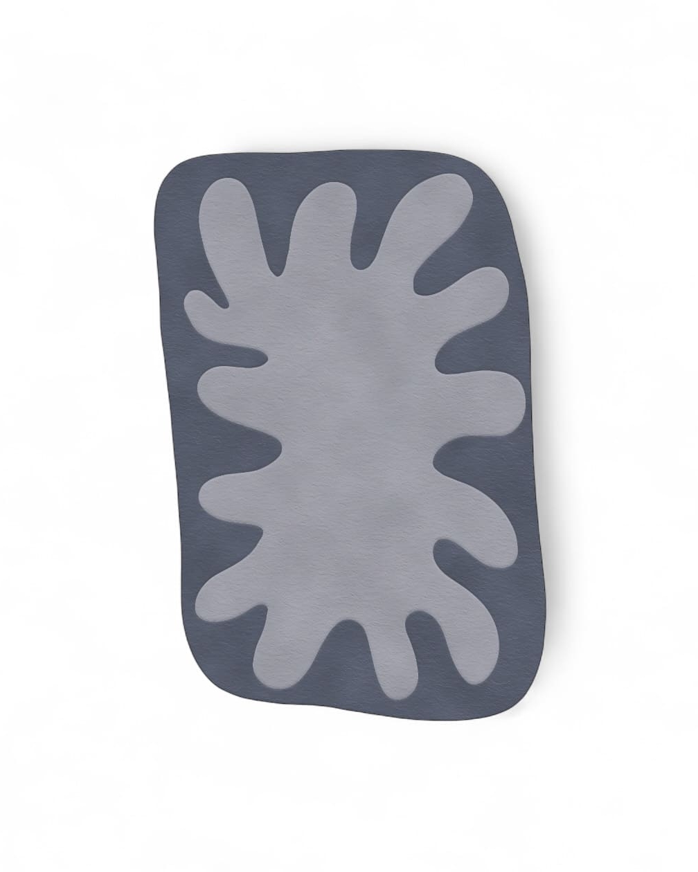 New Zealand wool 'Splash' rug, Allybello design, light blue