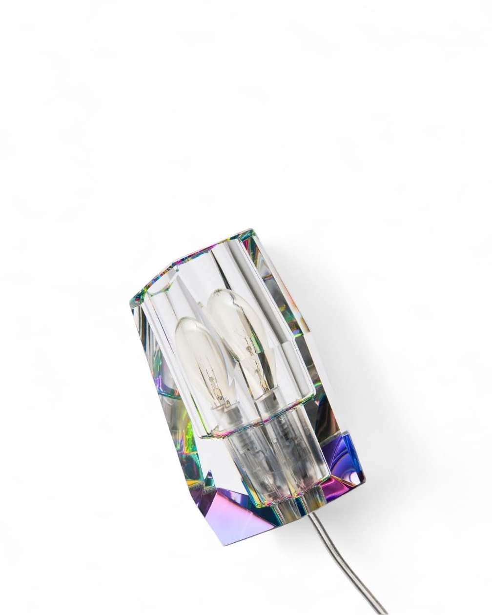 Crystal table lamp 'Rainbow' series, design Fundamental Berlin