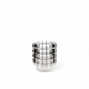 Portaoggetti o portacandele tea light acciaio serie 'Gravity', design Fundamental Berlin