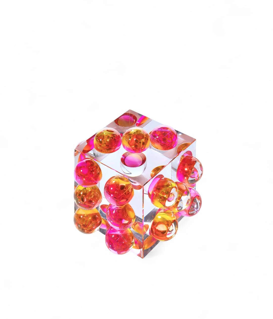 Crystal nut sculpture series 'Drops', design Fundamental Berlin