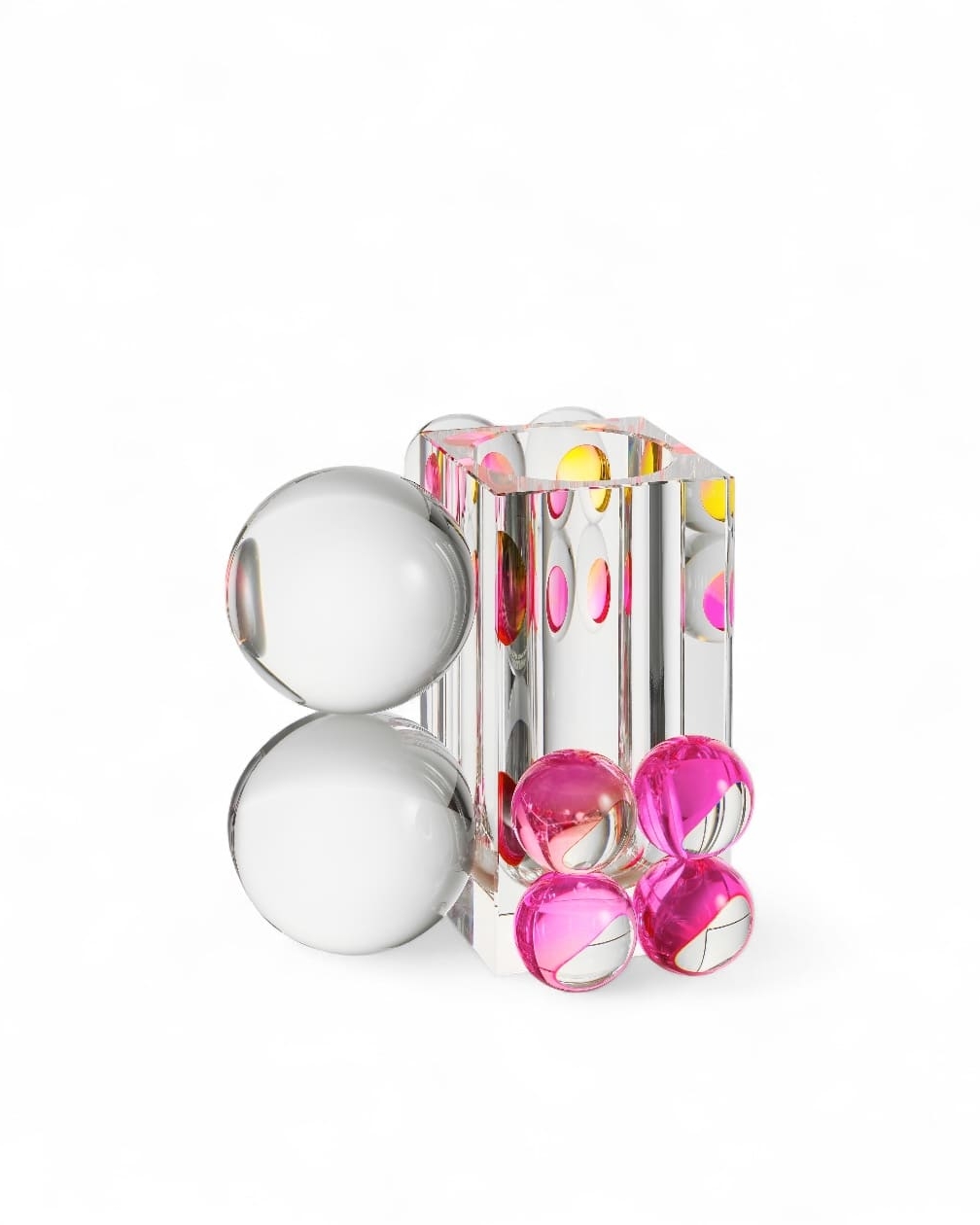Crystal vase series 'Drops', design Fundamental Berlin