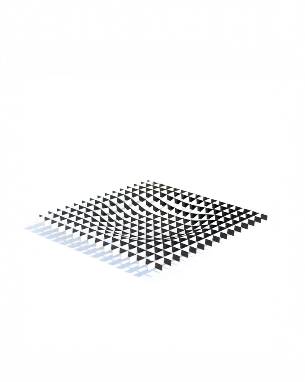 Black/white tray series 'Gravity', design Fundamental Berlin