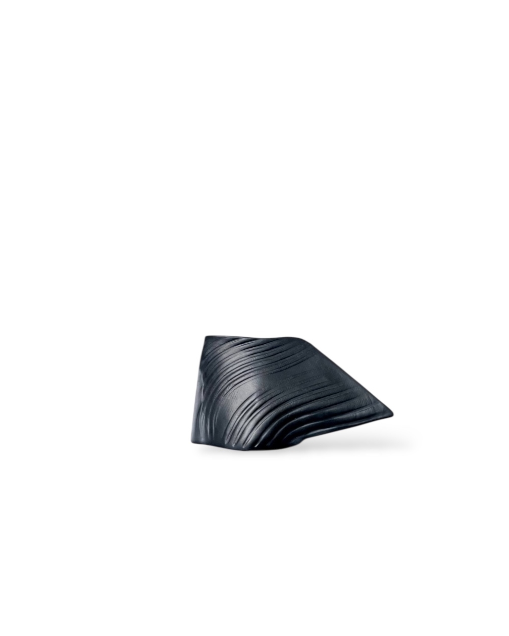 Rosenthal Studio-Linie sculptural jar in matt black porcelain
