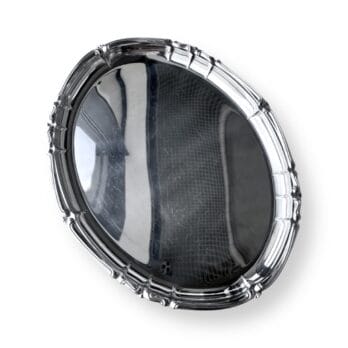 Grande vassoio vintage in acciaio inox Alfra Italy