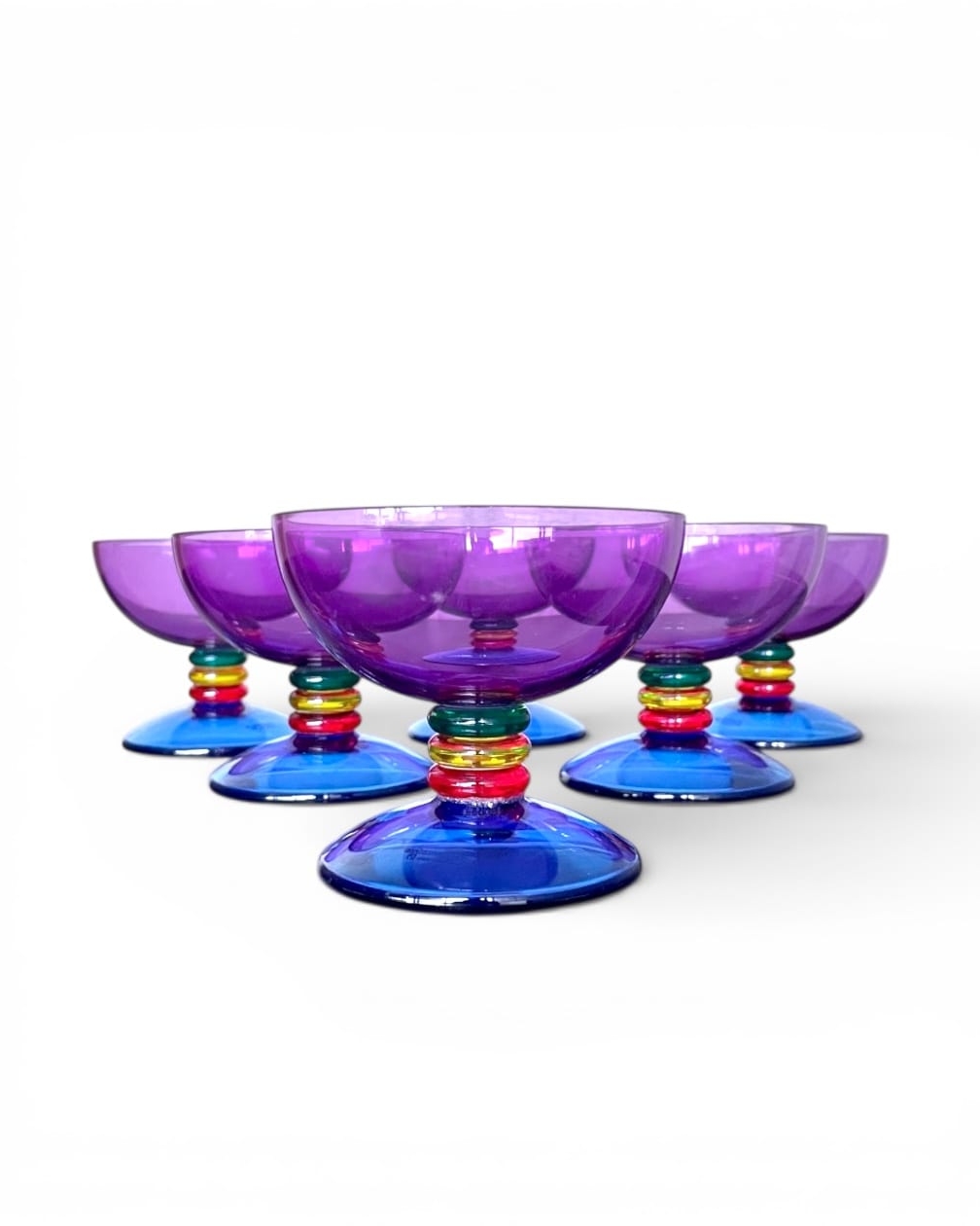 Set di 6 coppette Guzzini 'Colors' viola e blu