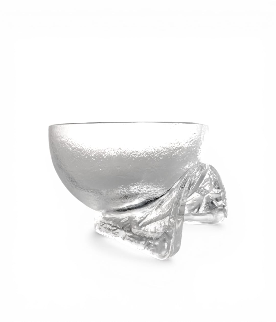 Grande coppa vintage in cristallo, Arch. Taddei-Sestini per Kristall Krisla