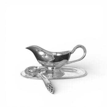 Salsiera vintage Silea con mestolo, vassoio e scatola originale